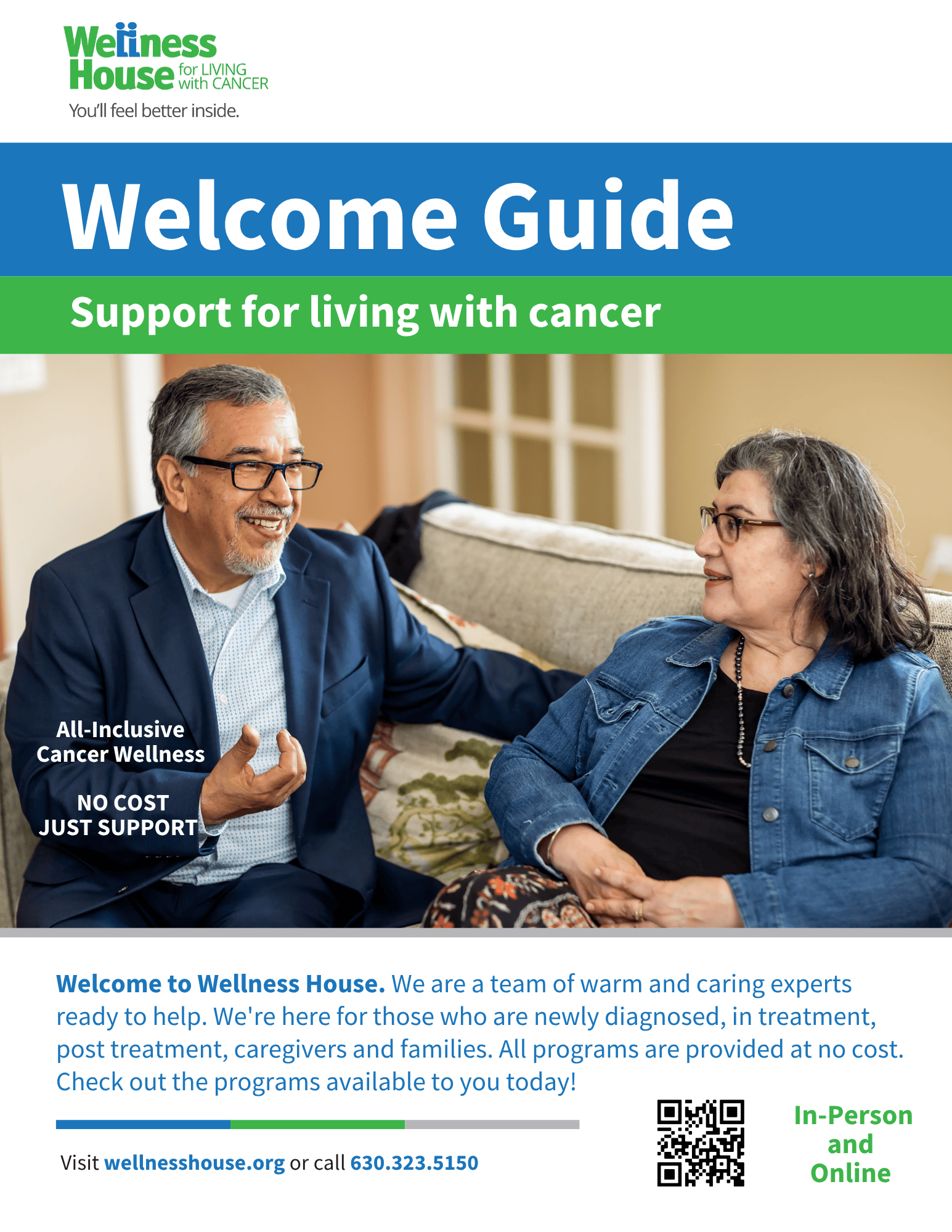 Wellness House Welcome Guide cover screenshot links to PDF