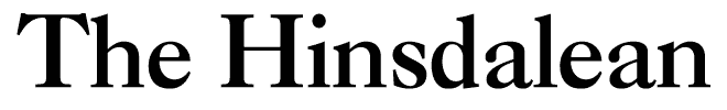The words “The Hinsdalean” appear in large, bold, serif font on a plain background.